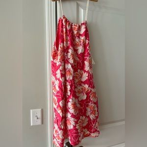 Pink floral pattern dress